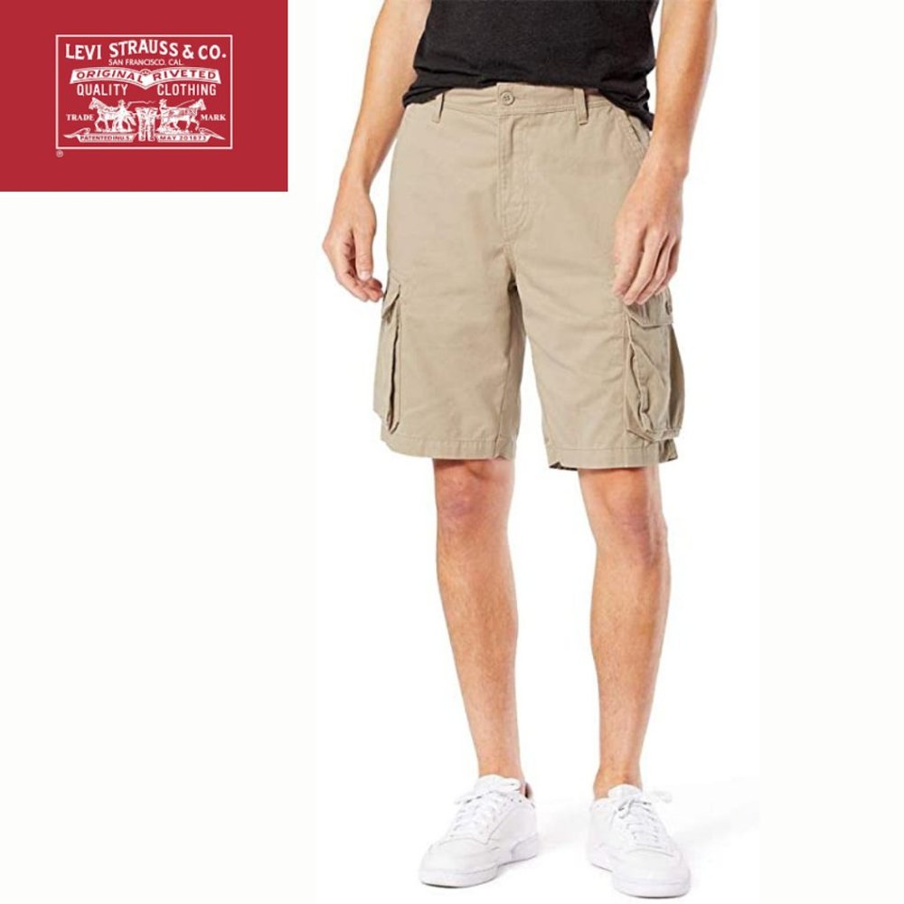 Levi Signature Essential Cargo Shorts - Olive Night 42R main image 1